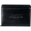 Manchester Zippered Padfolio with Solar Calculator Debossing - Black - Front