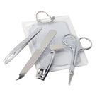 Manicure Set in Vinyl - Clear - Open