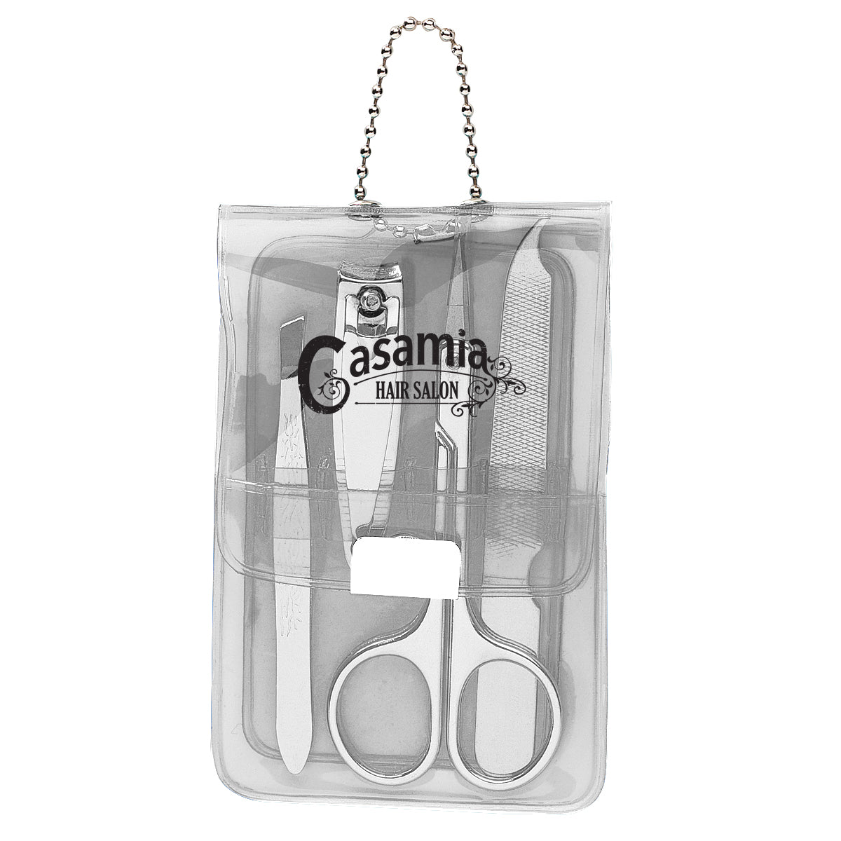 Manicure Set in Vinyl - Clear - Silk Screen