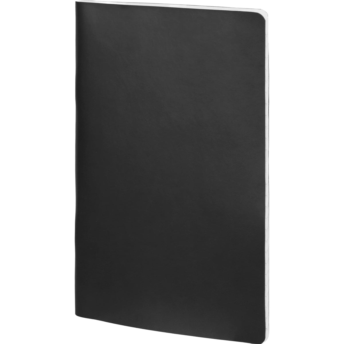 Mano Slim Meeting Journal, 5.5 x 8 Inches Debossing - Black - Left Angle