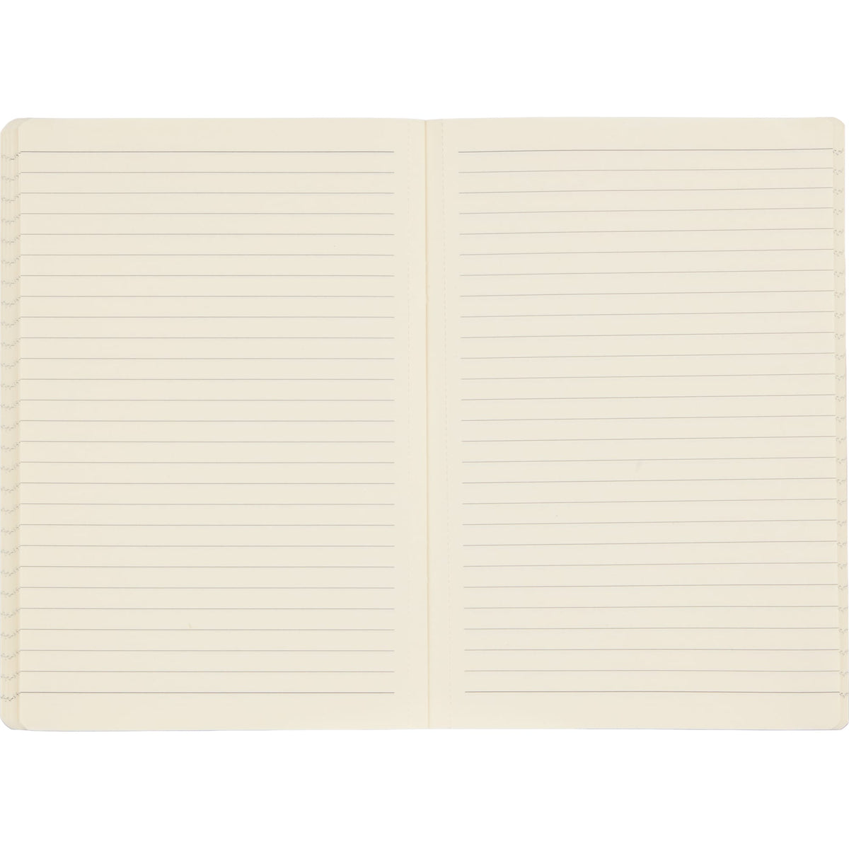 Mano Slim Meeting Journal, 5.5 x 8 Inches Debossing - Black - Open