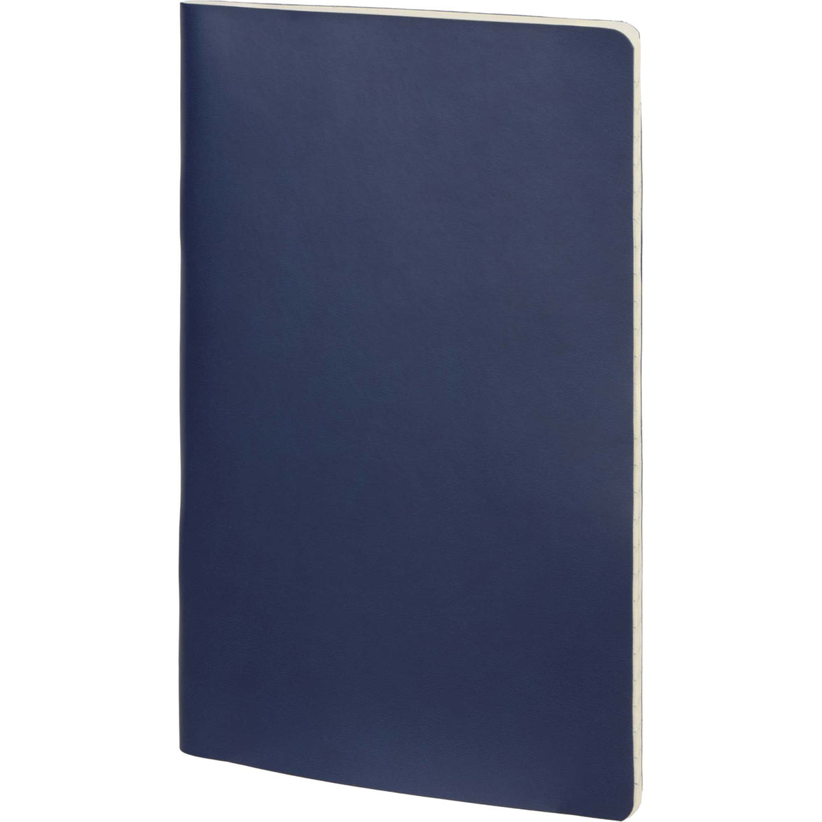 Mano Slim Meeting Journal, 5.5 x 8 Inches Debossing - Navy - Left Angle