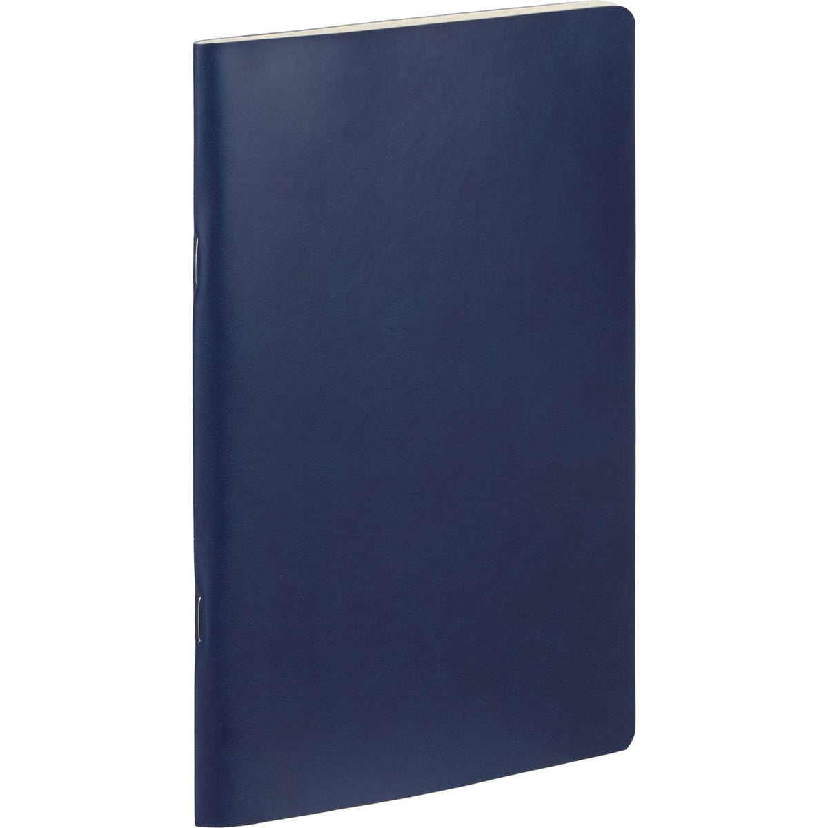Mano Slim Meeting Journal, 5.5 x 8 Inches Debossing - Navy - Right Angle