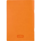 Mano Slim Meeting Journal, 5.5 x 8 Inches Debossing - Orange - Back