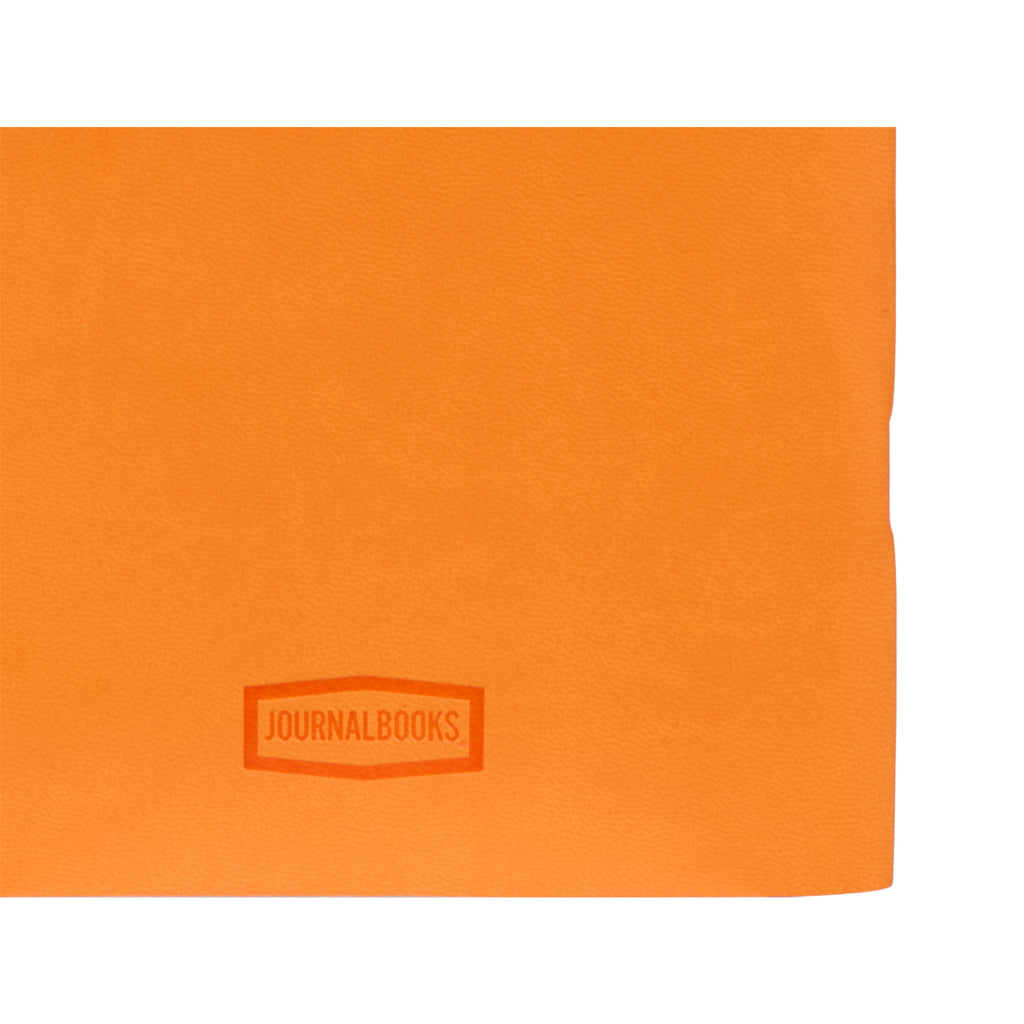 Mano Slim Meeting Journal, 5.5 x 8 Inches Debossing - Orange - Detail