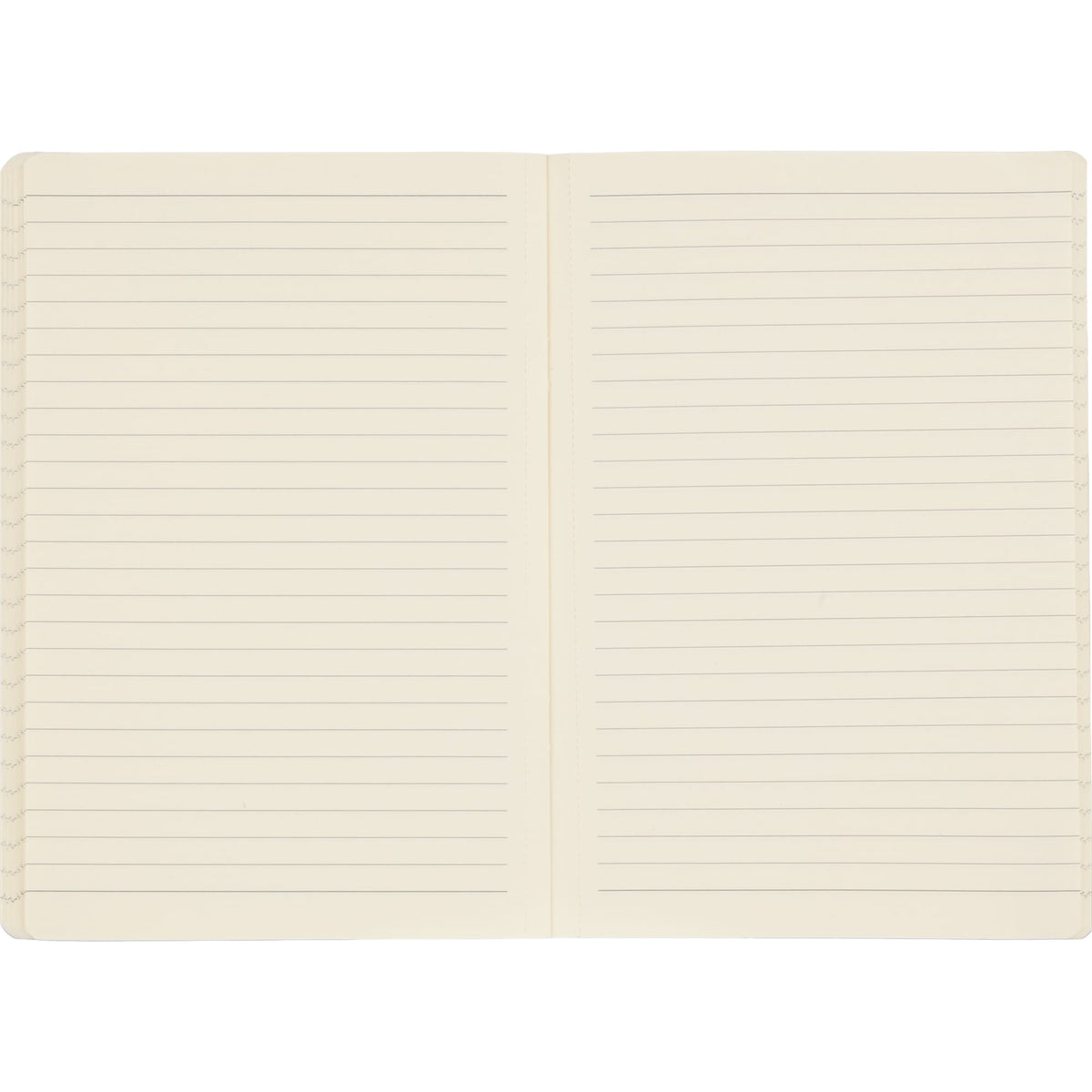 Mano Slim Meeting Journal, 5.5 x 8 Inches Debossing - Orange - Open