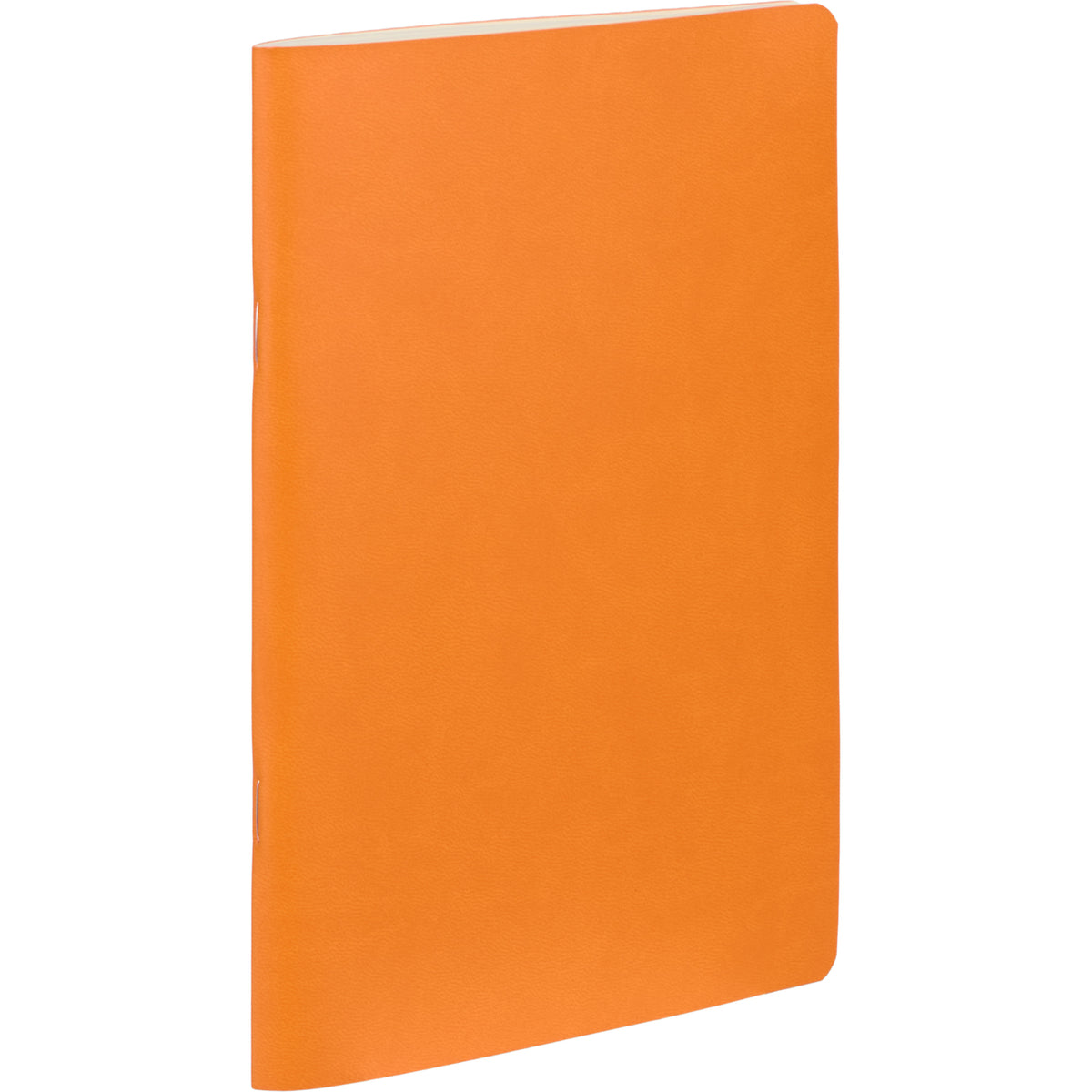 Mano Slim Meeting Journal, 5.5 x 8 Inches Debossing - Orange - Right Angle