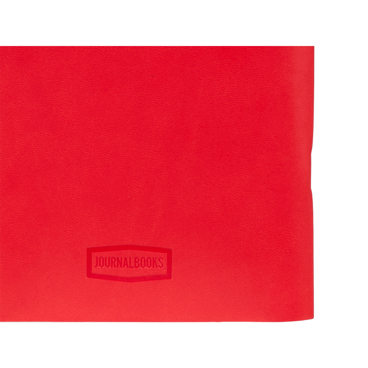 Mano Slim Meeting Journal, 5.5 x 8 Inches Debossing - Red - Detail