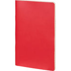 Mano Slim Meeting Journal, 5.5 x 8 Inches Debossing - Red - Left Angle
