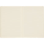 Mano Slim Meeting Journal, 5.5 x 8 Inches Debossing - Red - Open