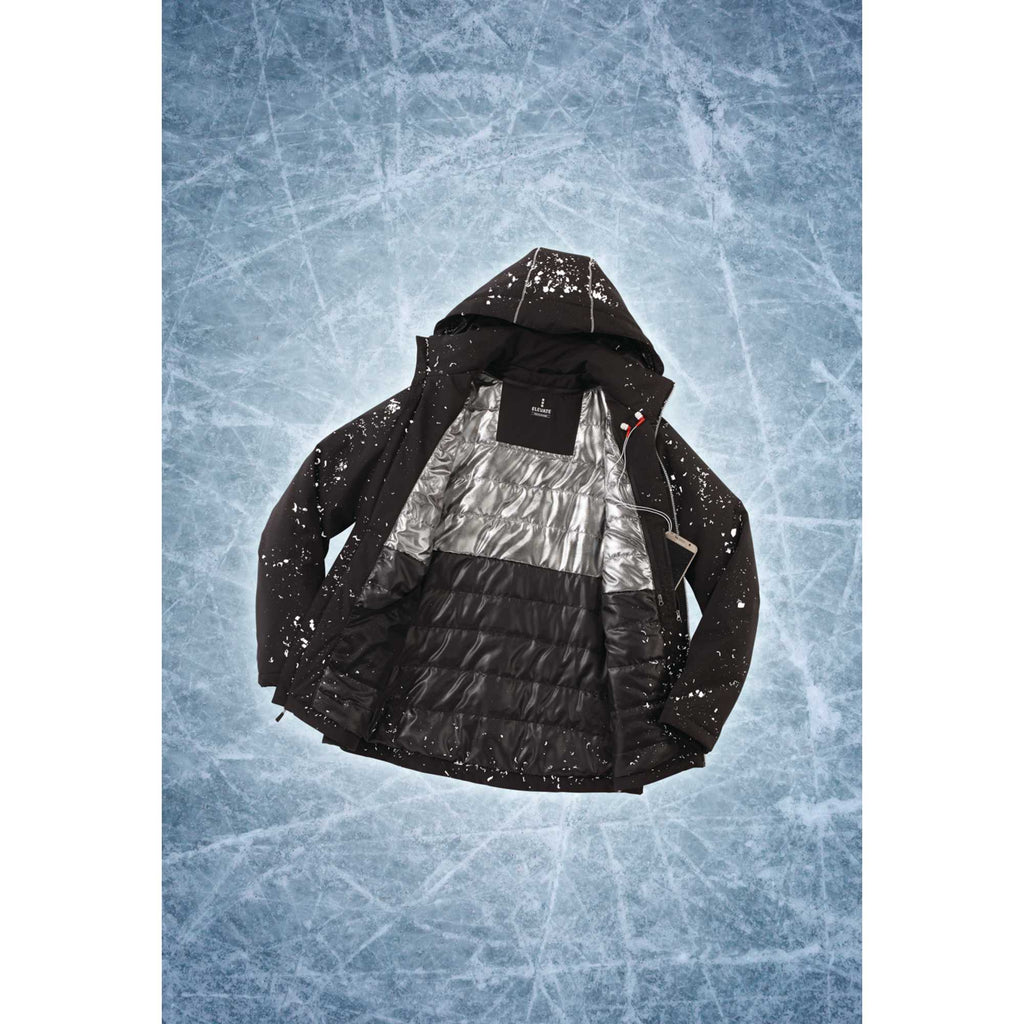 Mantis Insulated Softshell Jacket for Men Embroidery - Black - Flat 2