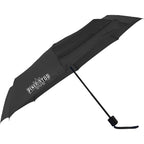 Manual Folding Umbrella with Sleeve, 42 Inch - Black - Front