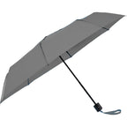Manual Folding Umbrella with Sleeve, 42 Inch - Gray - Right Angle 2