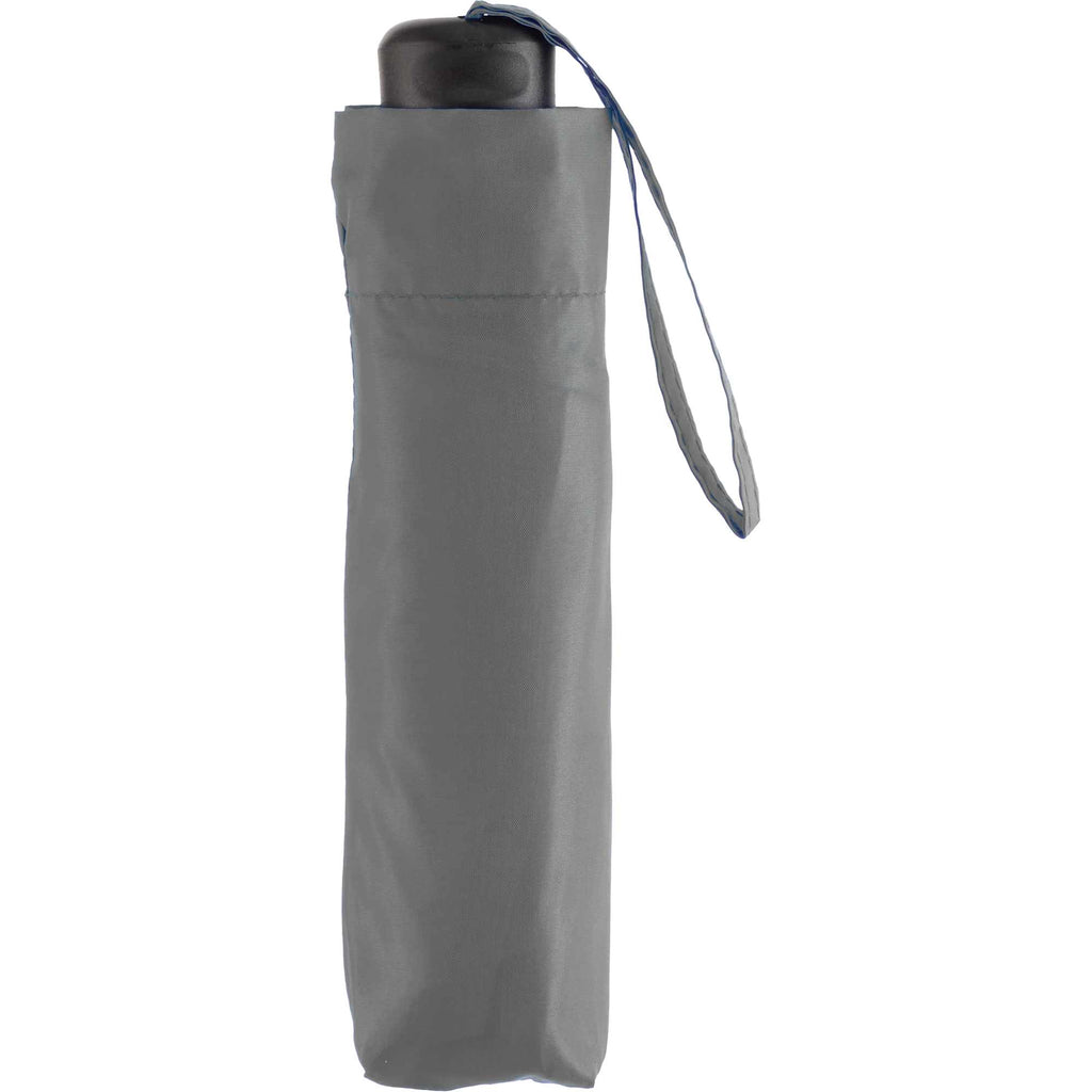 Manual Folding Umbrella with Sleeve, 42 Inch - Gray - Sleeve