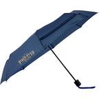 Manual Folding Umbrella with Sleeve, 42 Inch - Navy - Front