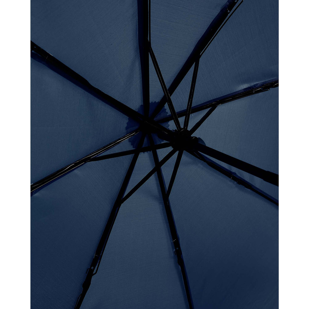 Manual Folding Umbrella with Sleeve, 42 Inch - Navy - Inside