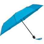 Manual Folding Umbrella with Sleeve, 42 Inch - Process Blue - Right Angle 2