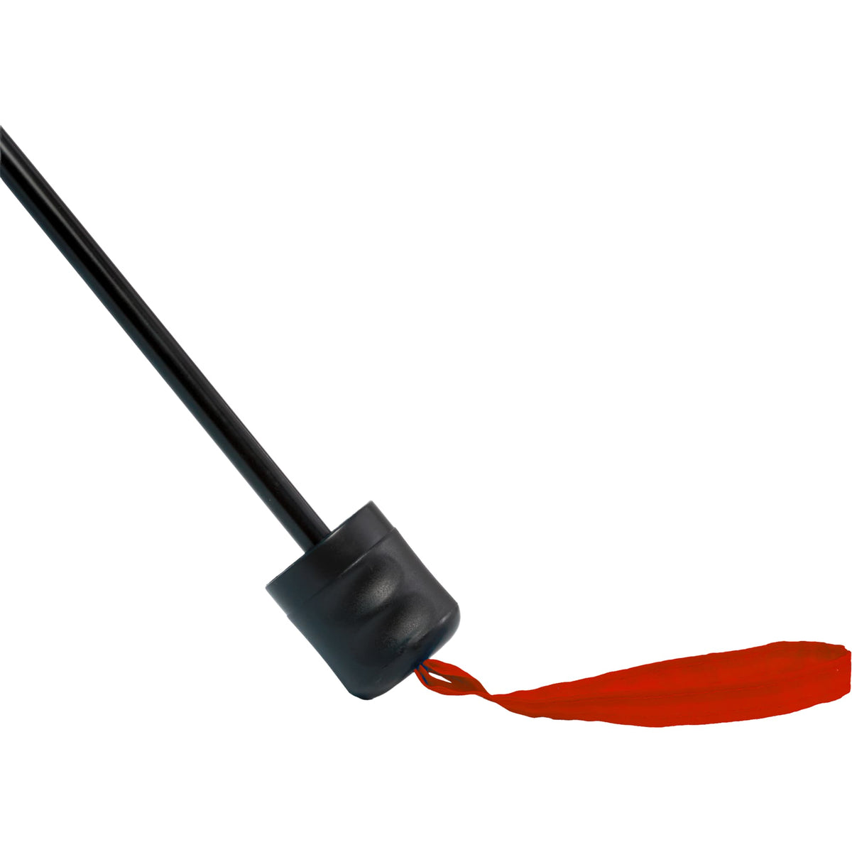 Manual Folding Umbrella with Sleeve, 42 Inch - Red - Handle