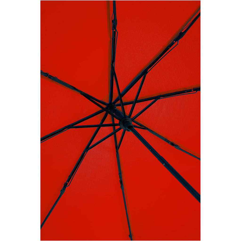 Manual Folding Umbrella with Sleeve, 42 Inch - Red - Ribs