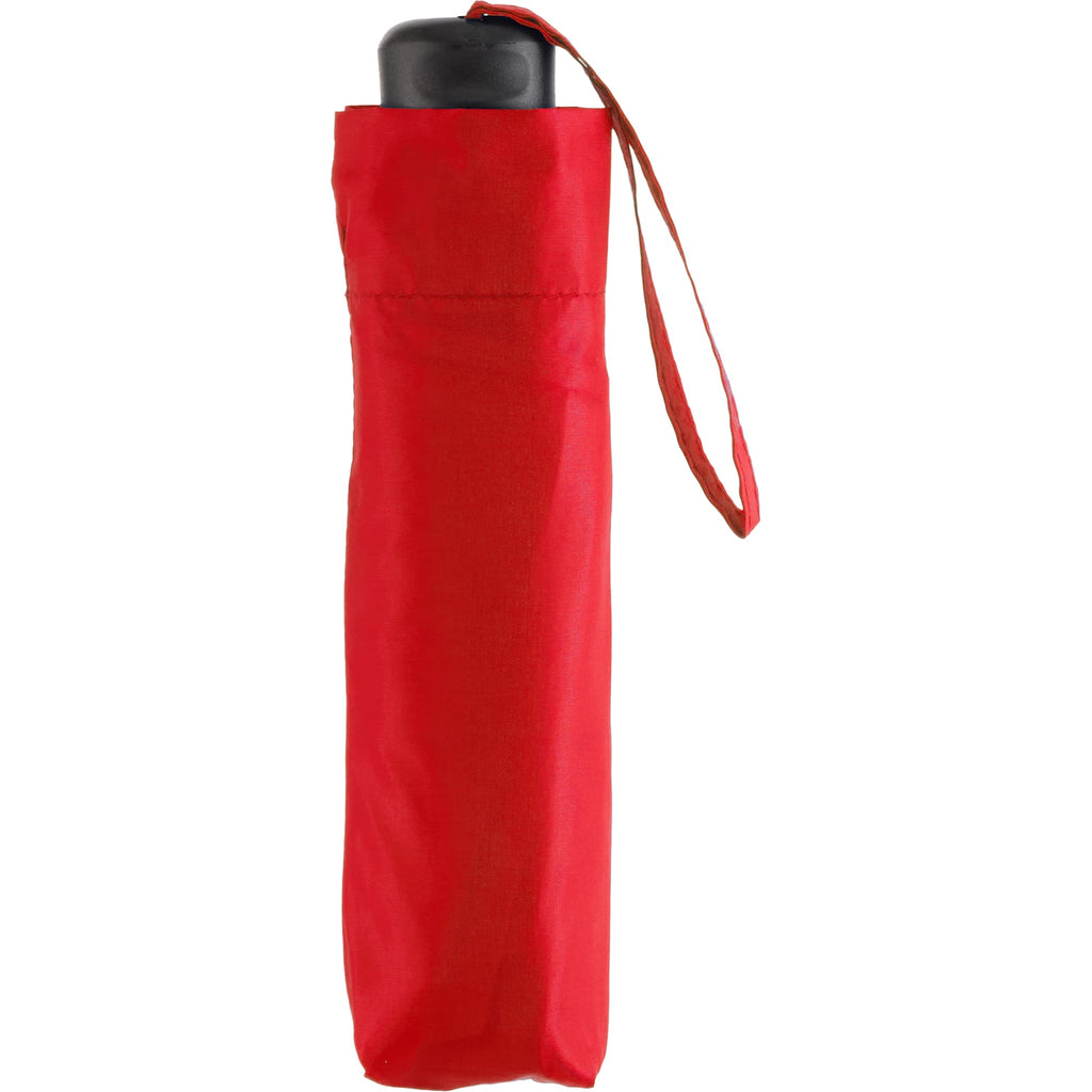 Manual Folding Umbrella with Sleeve, 42 Inch - Red - Sleeve