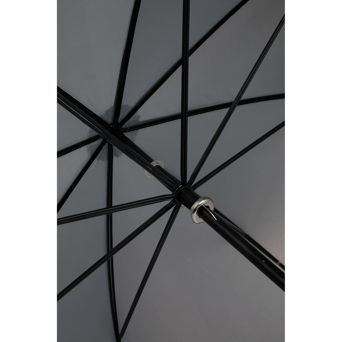 Manual Open Golf Umbrella with Metal Frame, 60 Inches Full Color - Gray - Canopy