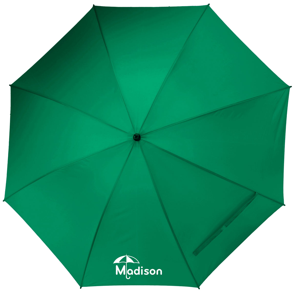 Manual Open Golf Umbrella with Metal Frame, 60 Inches Full Color - Green - Front