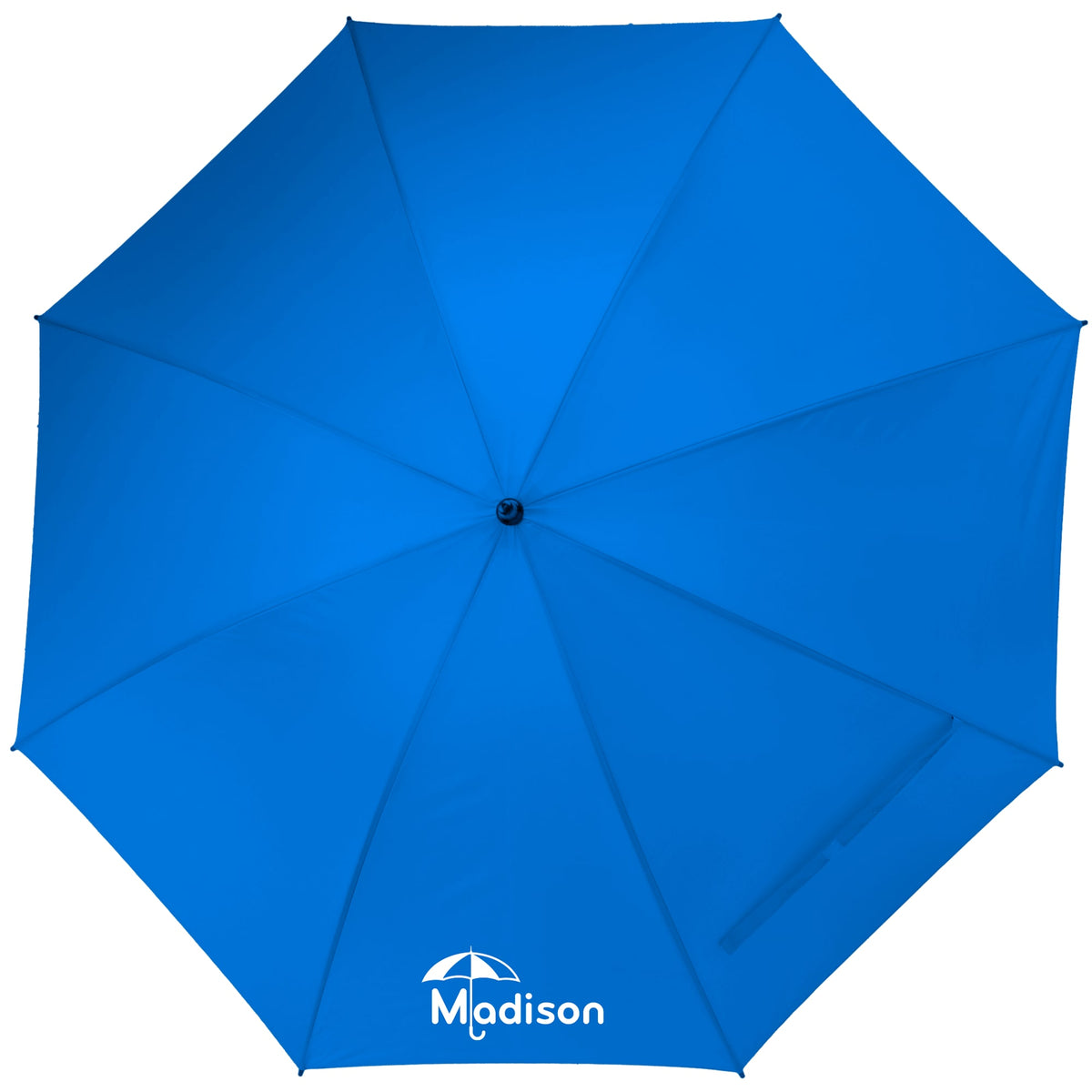 Manual Open Golf Umbrella with Metal Frame, 60 Inches Full Color - Royal - Front