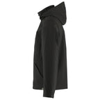 Manzano Recycled Stretch Softshell Jacket for Men Debossing - Black - Left Side