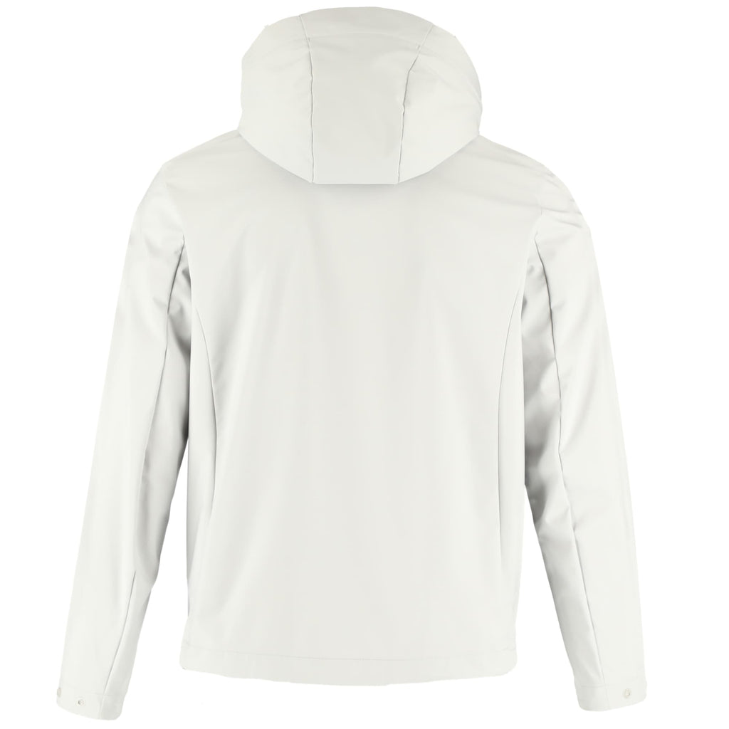 Manzano Recycled Stretch Softshell Jacket for Men Laser Engraving - Silver - Back