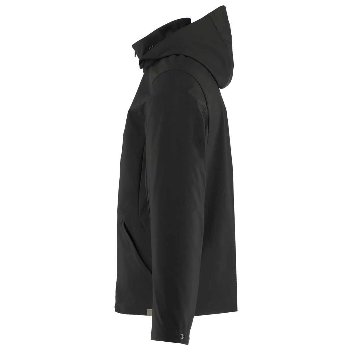 Manzano Recycled Stretch Softshell Jacket for Men Transfer - Black - Left Side