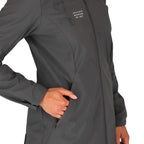 Manzano Recycled Stretch Softshell Jacket for Women Debossing - Grey Storm - On Model 10