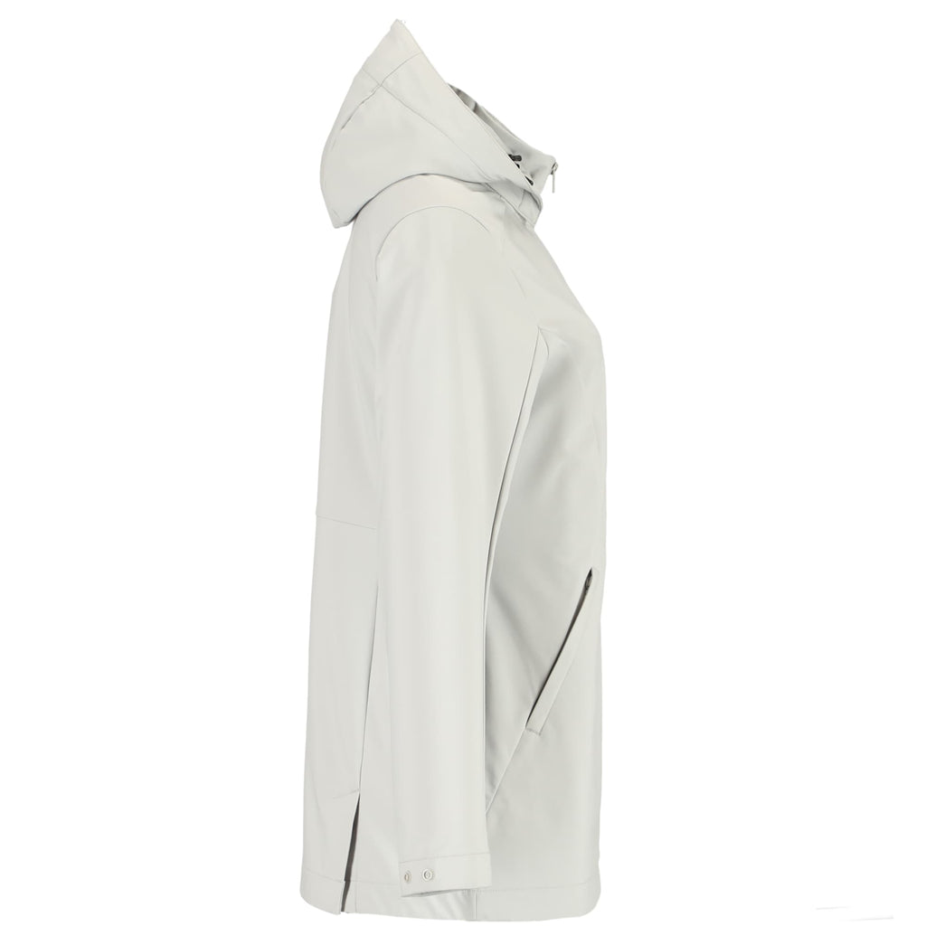 Manzano Recycled Stretch Softshell Jacket for Women Debossing - Silver - Right Side