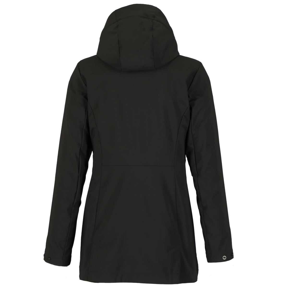 Manzano Recycled Stretch Softshell Jacket for Women Laser Engraving - Black - Back