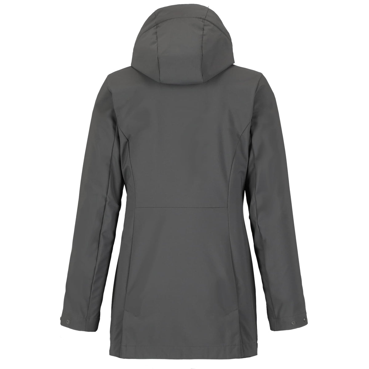 Manzano Recycled Stretch Softshell Jacket for Women Transfer - Grey Storm - Back