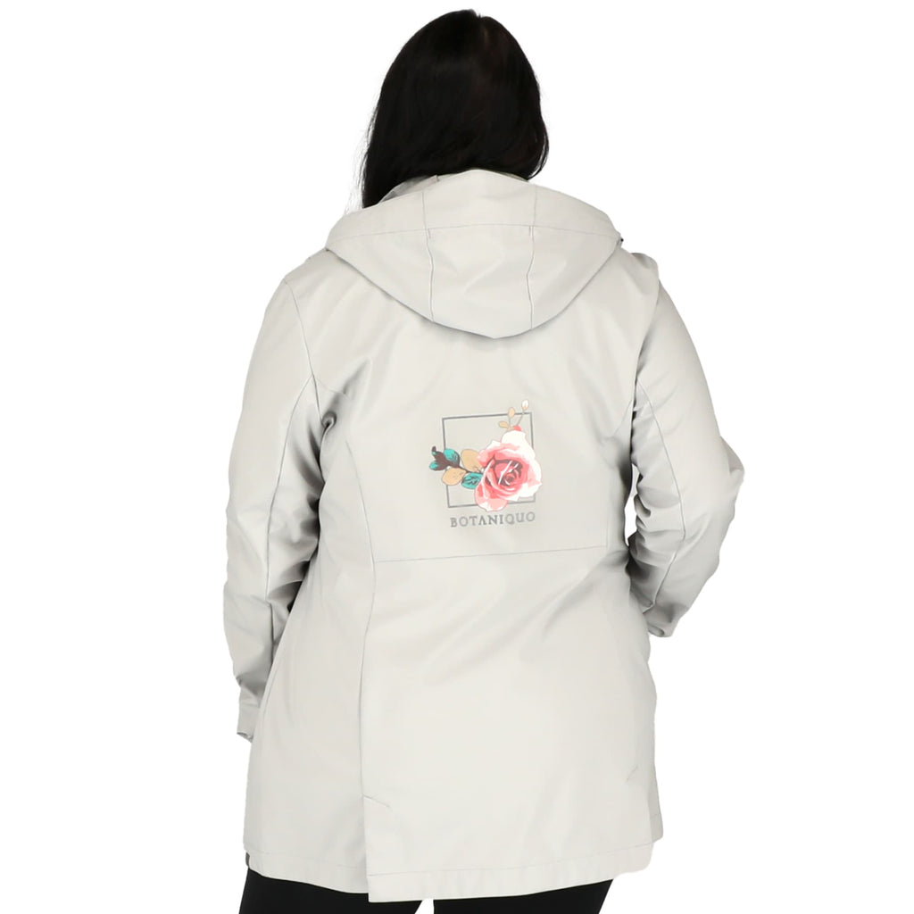 Manzano Recycled Stretch Softshell Jacket for Women Transfer - Silver - On Model 3