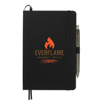 Marine Journal and Recycled Gel Pen Set, 5.5 x 8.5 Inches Transfer - Black - Front