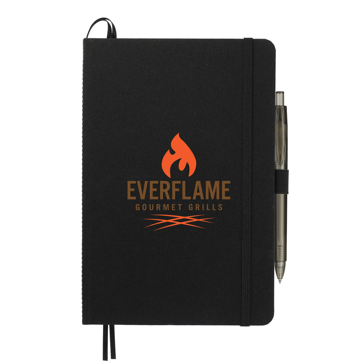 Marine Journal and Recycled Gel Pen Set, 5.5 x 8.5 Inches Transfer - Black - Front
