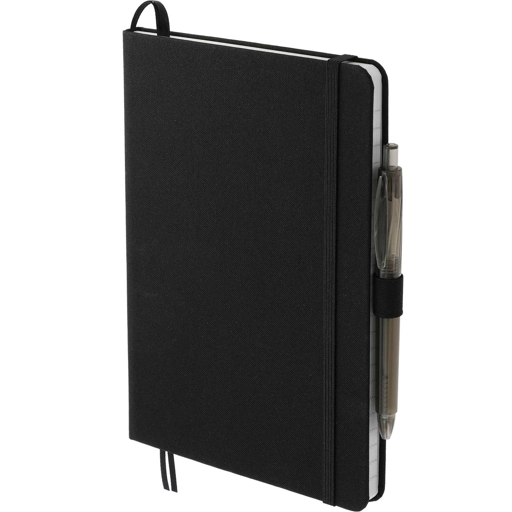 Marine Journal and Recycled Gel Pen Set, 5.5 x 8.5 Inches Transfer - Black - Left Angle 2