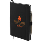 Marine Journal and Recycled Gel Pen Set, 5.5 x 8.5 Inches Transfer - Black - Left Angle