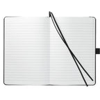 Marine Journal with Recycled Ocean Plastic Cover, 5.5 x 8.5 Inches Transfer - Black - Front 3
