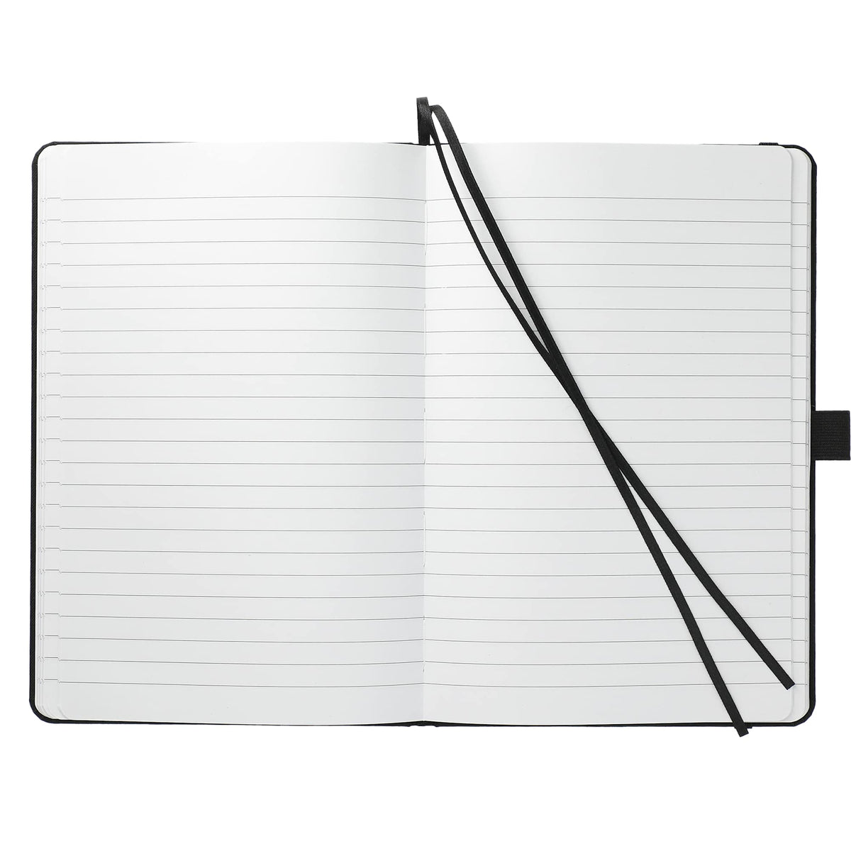 Marine Journal with Recycled Ocean Plastic Cover, 5.5 x 8.5 Inches Transfer - Black - Front 3