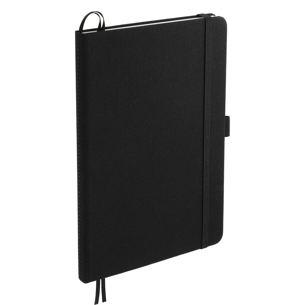 Marine Journal with Recycled Ocean Plastic Cover, 5.5 x 8.5 Inches Transfer - Black - Right Angle 2