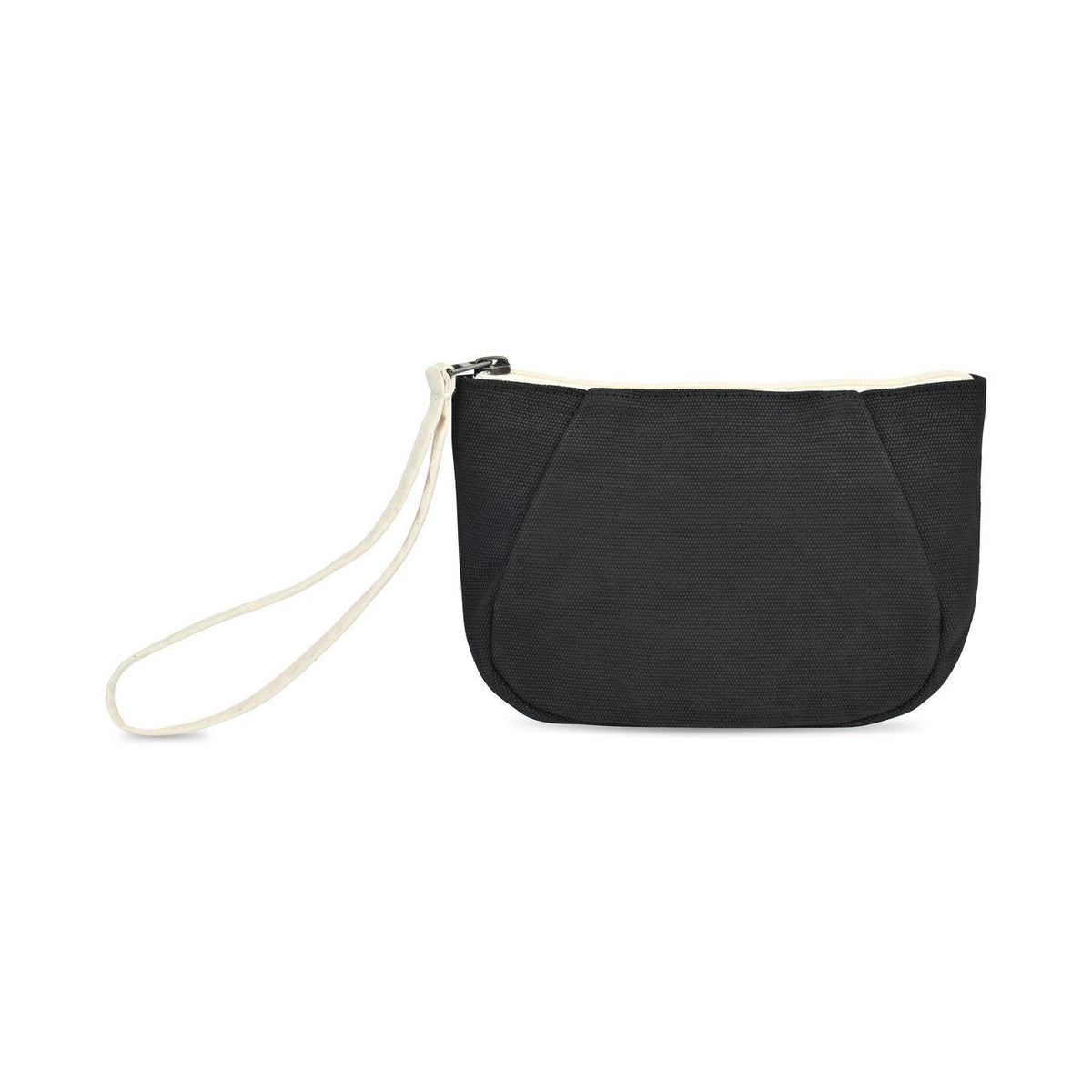 Market Street Tapered Canvas Carryall with Wristlet Pouch Embroidery - Black - View 6
