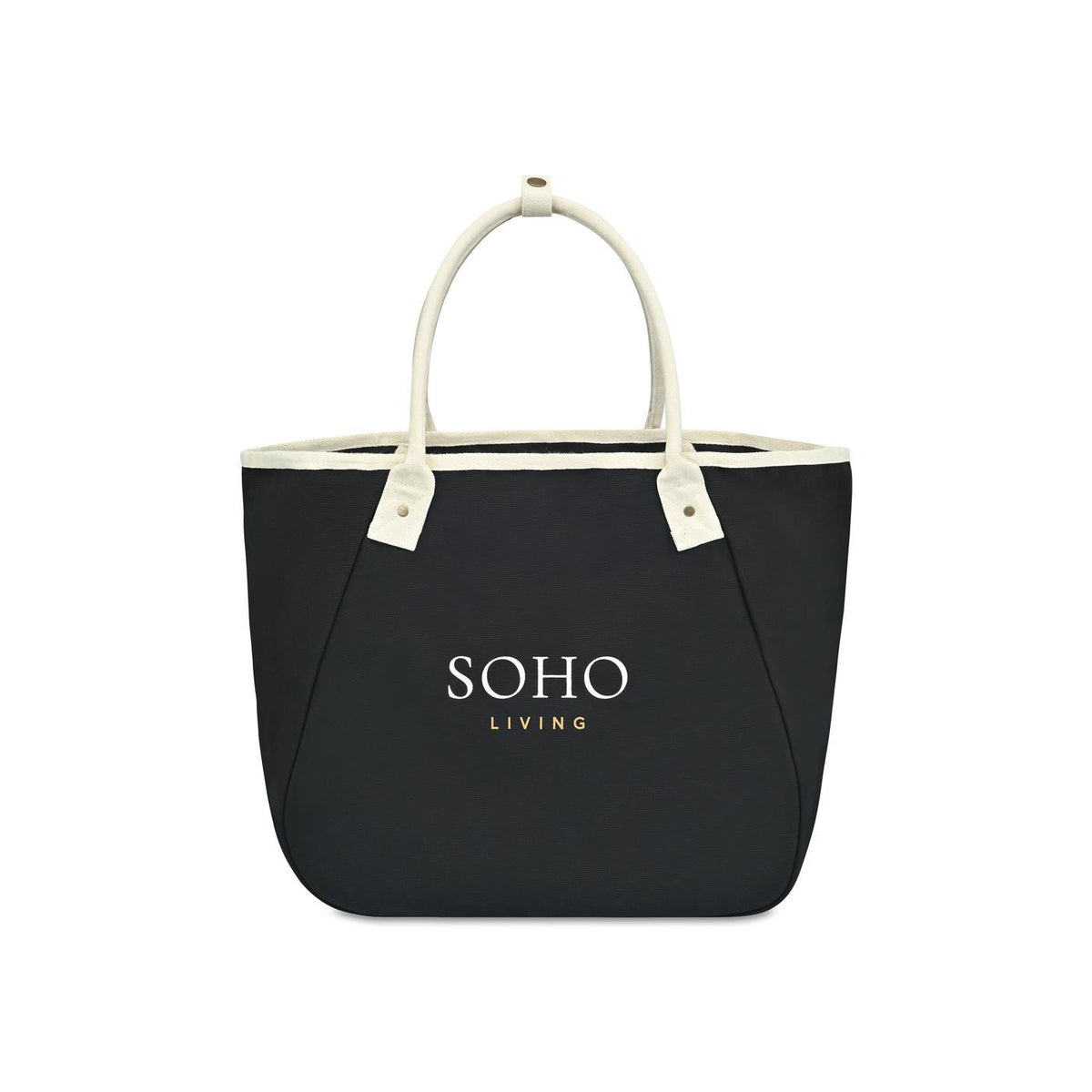 Market Street Tapered Canvas Carryall with Wristlet Pouch Transfer - Black - View 1