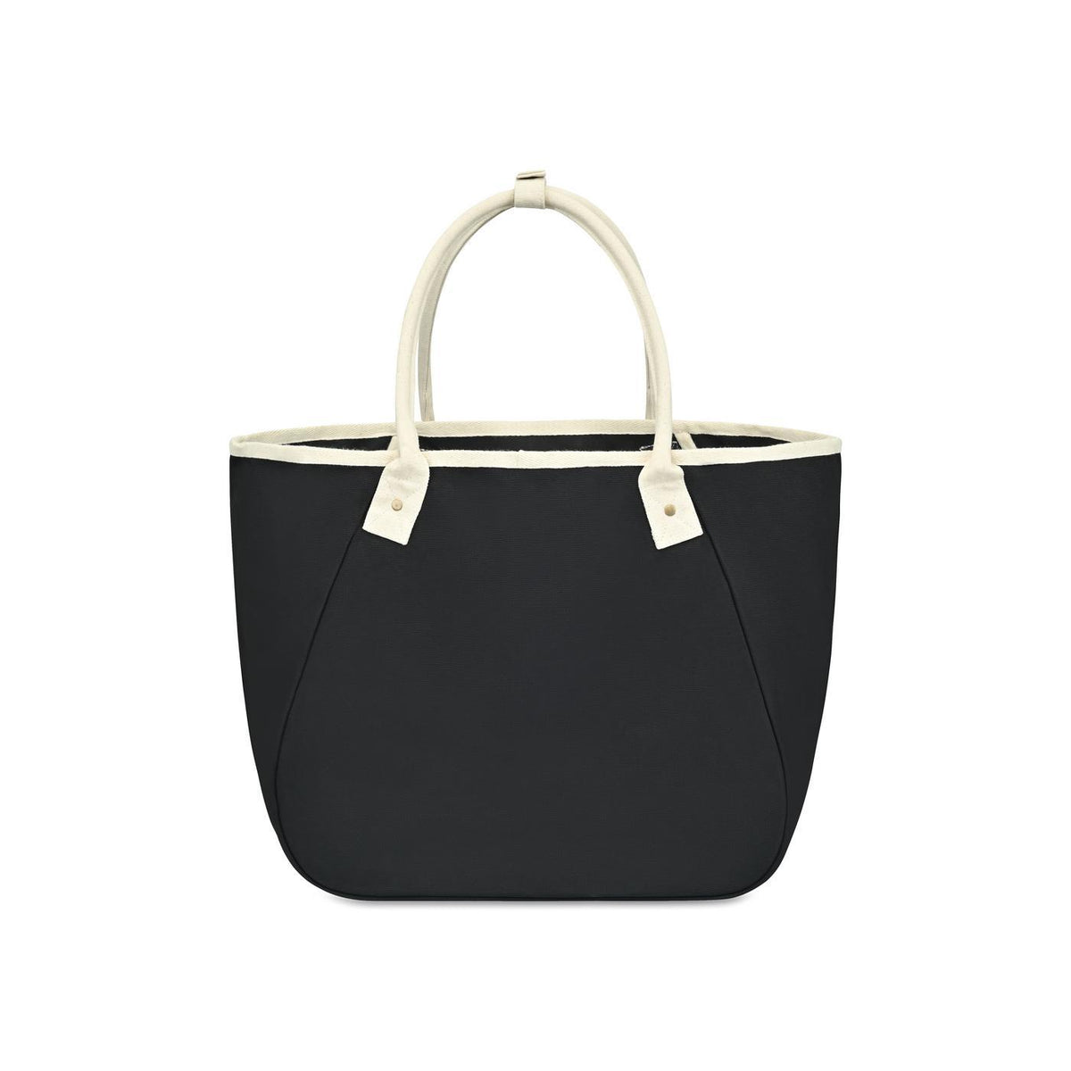 Market Street Tapered Canvas Carryall with Wristlet Pouch Transfer - Black - View 7