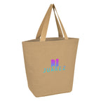 Marketplace Tote Bag in Jute Embroidery - Natural - Colorbrite