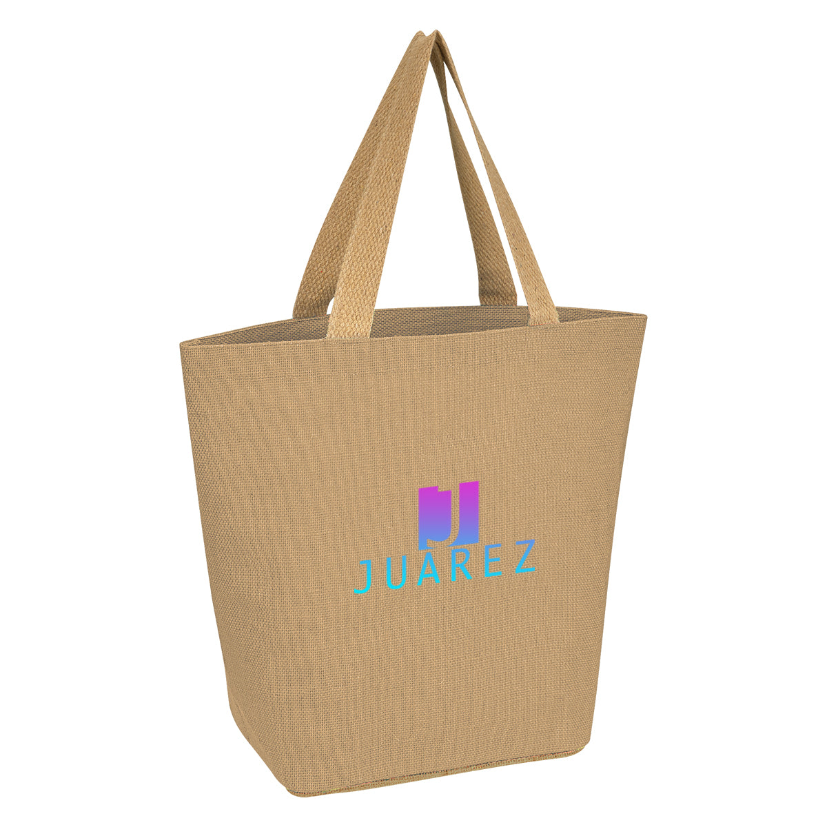 Marketplace Tote Bag in Jute Embroidery - Natural - Colorbrite