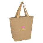 Marketplace Tote Bag in Jute Embroidery - Natural - Embroidery