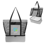 Marley Tote Bag with Cooler Compartment Full Color - Gray - Colorbrite