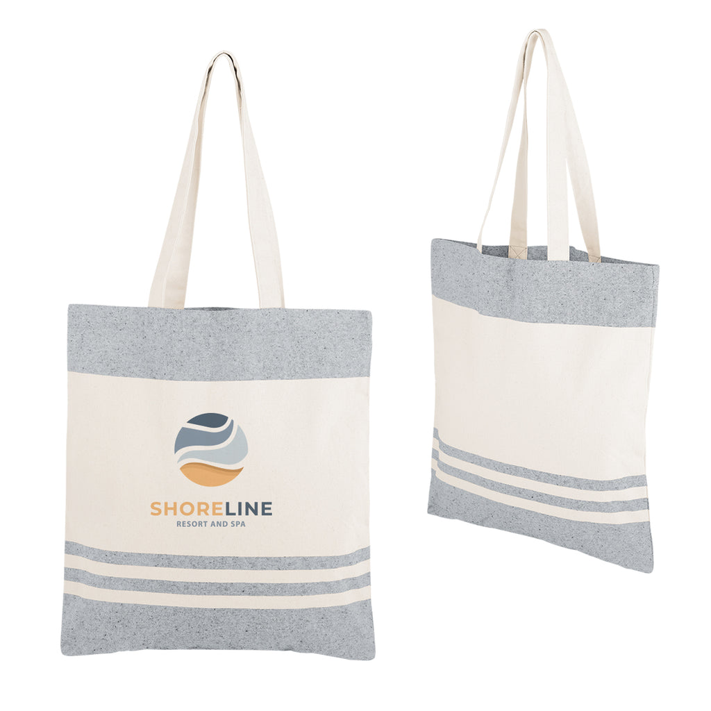 Marlo Recycled Cotton Tote Bag, 10 oz Embroidery - Navy - Colorbrite